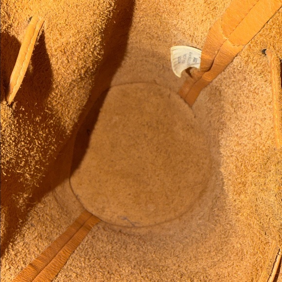 BAGGU Drawstring Bucket Bag Crossbody Black Pebble Leather STRAP Made In USA - Picture 4 of 5